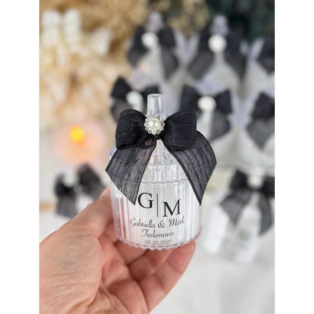 Vanilya Kokulu Dekoratif Mika Kutu Mum – 20 Adet