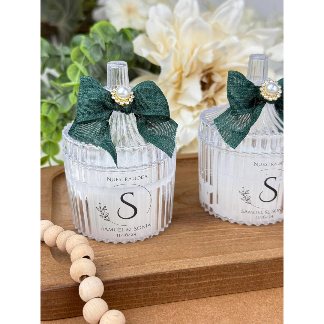 Kişiye Özel Dekoratif Mika Kutulu Mum – 20 Adet