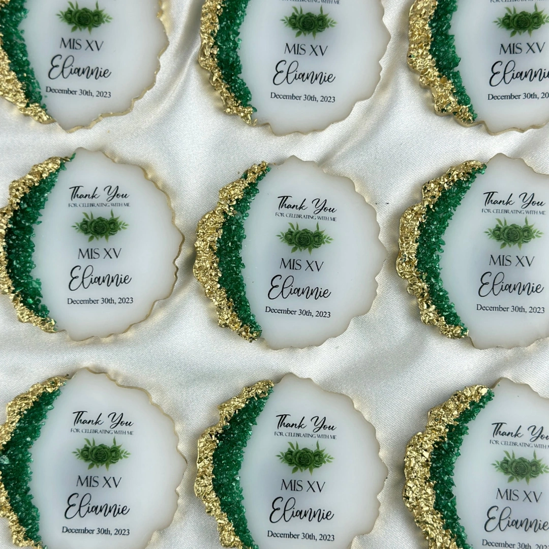 Kişiselleştirilmiş Taşlı Epoksi Magnet Seti – 20 Adet Zarif Hediyelik