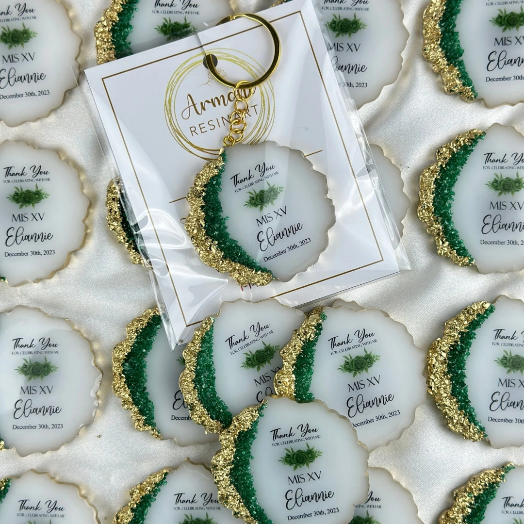 Kişiselleştirilmiş Taşlı Epoksi Magnet Seti – 20 Adet Zarif Hediyelik