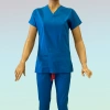 Kadın Likralı Scrubs Takım Mavi