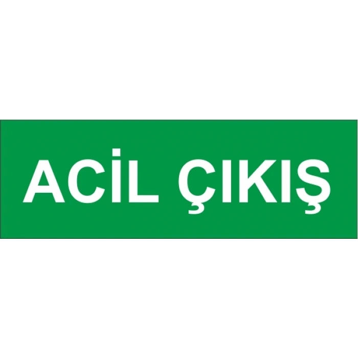 Acil Çıkış Etiketi