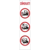 Dikkat Forklift Çıkabilir Etiketi