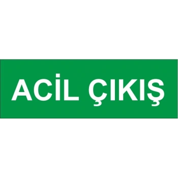 Acil Çıkış Etiketi