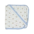 Bebek Tek Kat Penye Kapüşonlu Battaniye Mavi 80*90 Cm