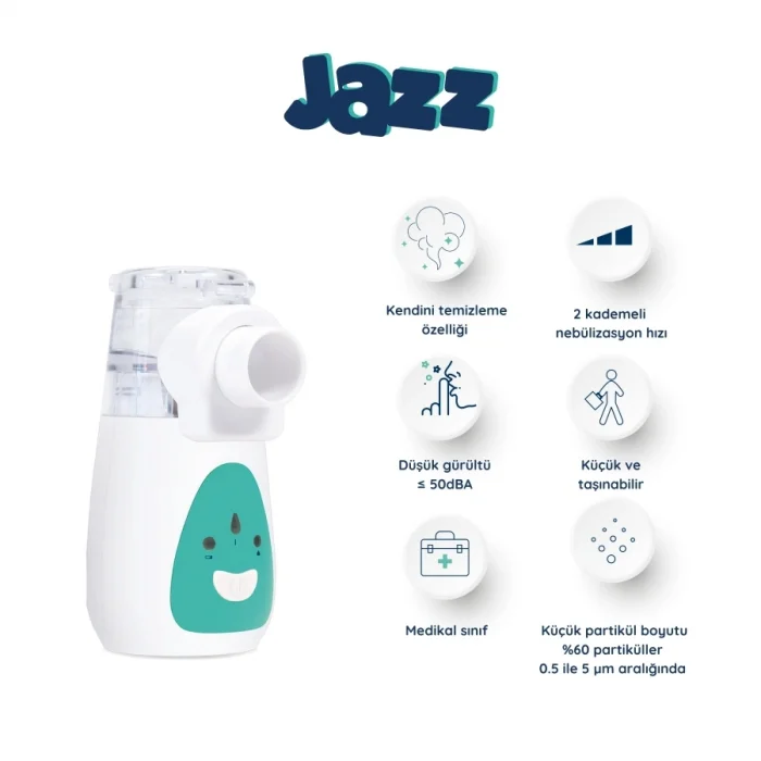 JAZZ TAŞINABİLİR ULTRASONİK MESH NEBULİZATÖR