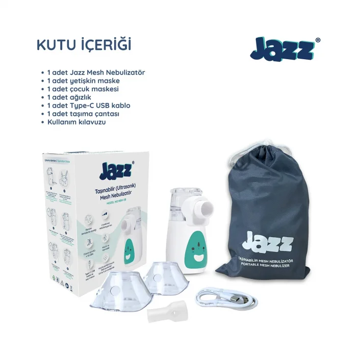 JAZZ TAŞINABİLİR ULTRASONİK MESH NEBULİZATÖR