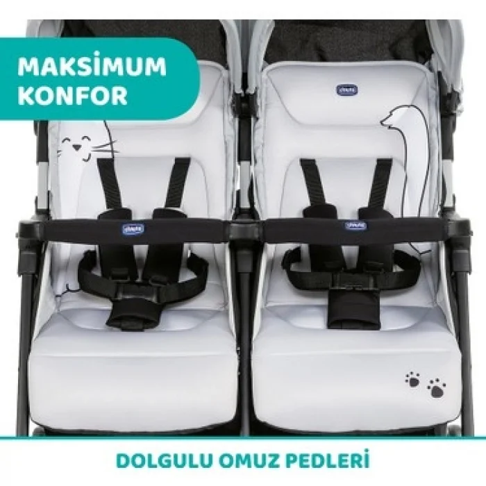 Chicco Ohlala 2 Twin Ultra Hafif İkiz Bebek Arabası