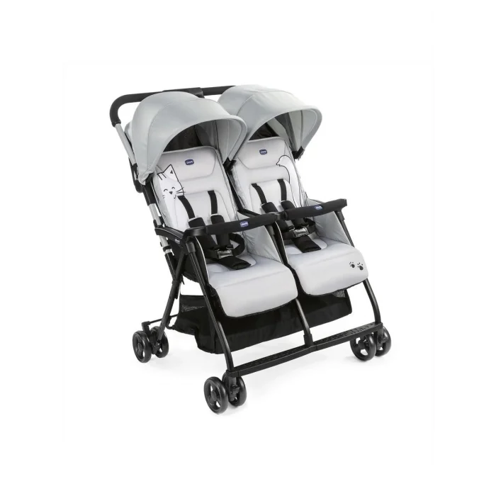 Chicco Ohlala 2 Silver Cat Twin Ultra Hafif Ikiz Bebek Arabası