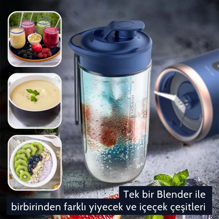 DEERMA BLENDER DEM-NU6 PORTATİF ŞARJLI KİŞİSEL