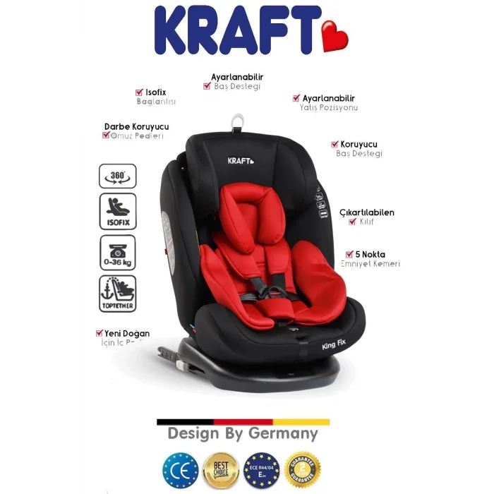 KRAFT KING FİX RED OTO KOLTUĞU