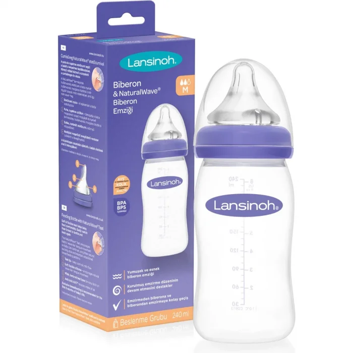 LANSINOH FEEDING 240 ML BOTTLES