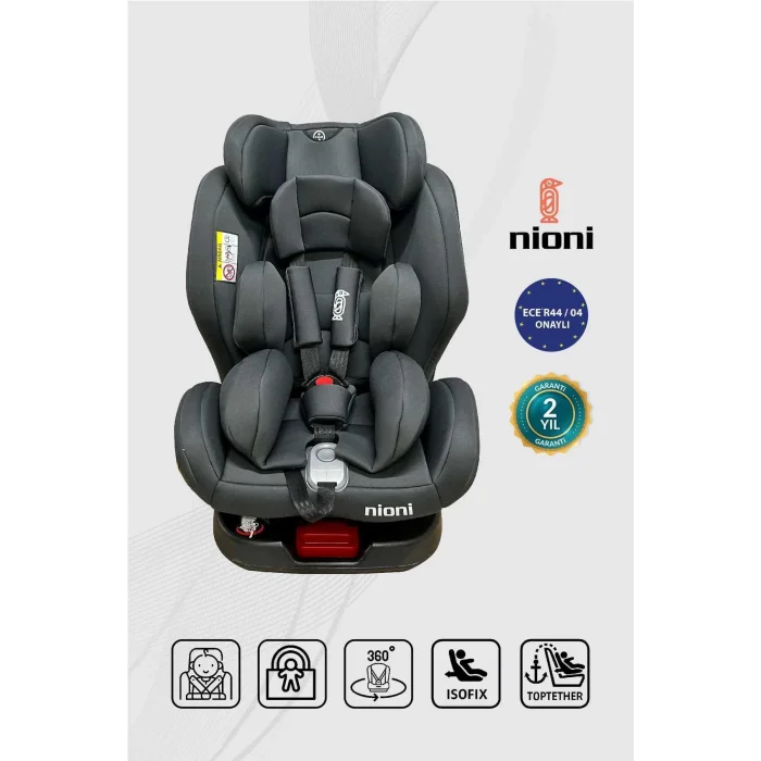 NİONİ TOPFİX GRİ 0-36 OTO KOLTUĞU