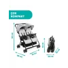Chicco Ohlala 2 Silver Cat Twin Ultra Hafif Ikiz Bebek Arabası