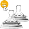 AVENT SCF044/27 PHILIPS AVENT NATURAL 6+ 4 DELİK BİBERON EMZİĞİ