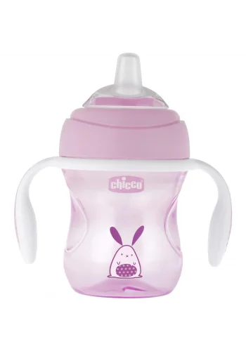 CHİCCO PEMBE KUŞ 4 AY+YUMUŞAK UÇLU GEÇİŞ BARDAĞI