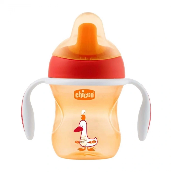 CHİCCO TURUNCU ÖRDEK 6AY+ YUMUŞAK UÇLU GEÇİŞ BARDAĞI
