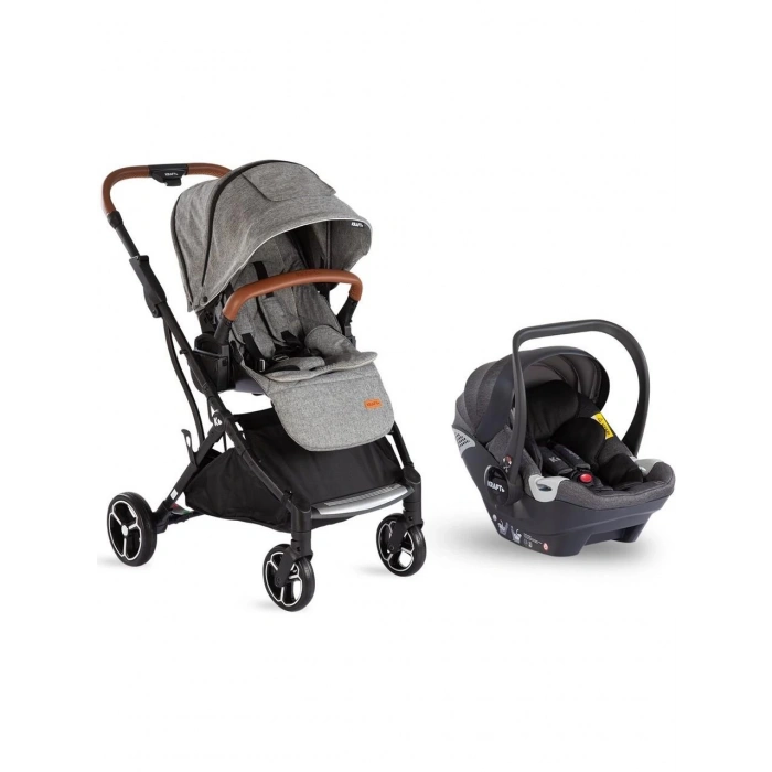 KRAFT LİMA WB AÇIK GRİ TRAVEL SİSTEM BEBEK ARABASI