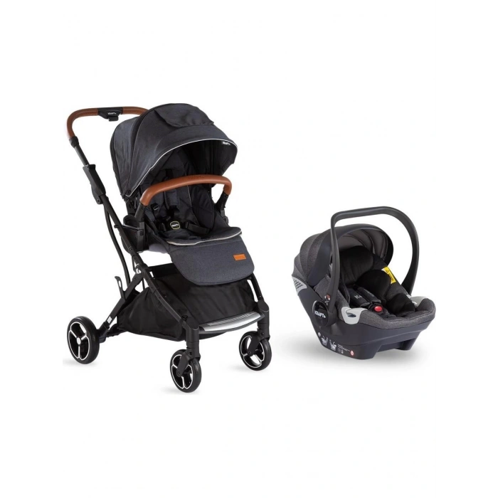 KRAFT LİMA WB KOYU GRİ TRAVEL SİSTEM BEBEK ARABASI