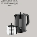 0,9 L Cam Demlik ve 1,7 L Su Haznesi ile Çay Keyfi Yeni Nesil
