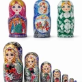 10lu Ahşap Matruşka Seti Alk5381