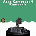 1080P 4 Kanallı Araç Kamerası GPS + WiFi + G Sensör Destekli