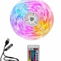 10M Şerit Led İç Mekan Renkli Rgb Şerit Led Kumandalı