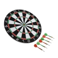 12 İnç Ahşap Dart Tahtası 4 Adet Metal Uçlu Dart Oku Dahil