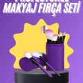 12 Parça Makyaj Fırça Seti Profesyonel Fondöten Allık Far Kontür Fırçası
