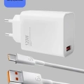 120 Watt Güçlü Hızlı Şarj Adaptörü Huawei P30 P40 Mate 20 Pro Uyumlu