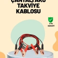 1200 Amper Jumper Kablo 2 Metre Bakır Uçlu Araç Takviye Seti
