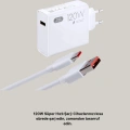 120W Güçlü Hızlı Şarj Adaptörü ve Type-C Kablo Seti – Güvenli Şarj Teknolojisi
