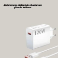 120W Güçlü Hızlı Şarj Adaptörü ve Type-C Kablo Seti – Güvenli Şarj Teknolojisi