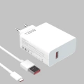 120W Hızlı Şarj Başlığı Ultra Güçlü Type-C Adaptör Kablo Dahil