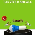 12V LED Ampul Anahtarlı Kablolu Pratik Aydınlatma