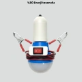 12V LED Ampul Timsah Kıskaçlı Taşınabilir Aydınlatma