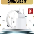 15/Pro/Pro Max 25W İOS Uyumlu Hızlı Şarj Aleti Adaptörlü Beyaz