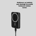 15W Kablosuz Şarj Destekli MagSafe Araç Tutucu Havalandırma Klipsli