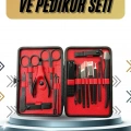 17 Parça Manikür Pedikür Seti El Ayak Bakım Seti Tırnak Makası Törpü