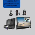 170° Geniş Açılı Araç Kamerası – 4.0” IPS Ekranlı Full HD DVR