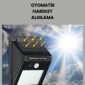 20 LED Güneş Enerjili Hareket Sensörlü Dış Mekan Duvar Lambası