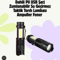 2000 Lümen LED El Feneri - Suya Dayanıklı, Odaklı, Klipsli