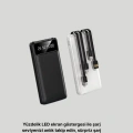 20.000 mAh 4 Çıkışlı LED Göstergeli Hızlı Şarj Powerbank