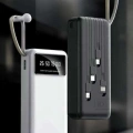 20.000 Mah Led Işıklı LCD Ekran USB Girişli Type-C Lightning Powerbank