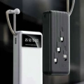 20.000 Mah Led Işıklı LCD Ekran USB Girişli Type-C Lightning Powerbank