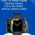 2025 Model Akıllı Saat ve 2.Nesil TWS Bluetooth Kulaklık ANC Özelliği Amoled Ekran