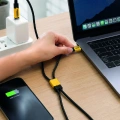 240W Çoklu Şarj Kablosu Type-C Lightning Micro USB Örgü Kablo
