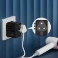 25w Evrensel Seyahat Adaptörü, Eu/us/uk/au Priz Dönüştürücü, 1x Usb, 2x Type-c Hızlı Şarj