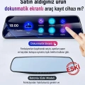 2k Ekran Tam Dokunmatik 9.66” Dikiz Ayna Araç Içi Kamera (1080p Arka)