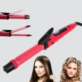 2’si 1 Arada Saç Düzleştirici ve Maşa – 5 Isı Seviyesi, Seramik Kaplama, Döner Kablolu Ergonomik Tasarım